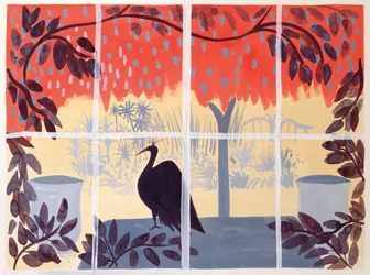 Pavão sobre a mesa, 1985